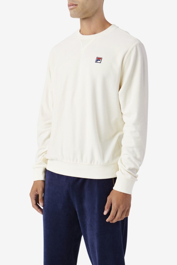 Earl Velour Crew Egret Fila Outlets