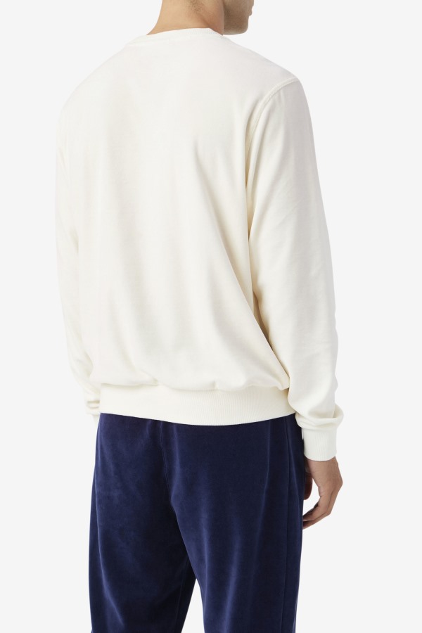 Earl Velour Crew Egret Fila Outlets
