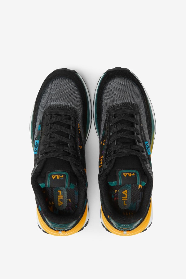 Big Kids\' Renno Fila Outlets Black/June Bug/Saffron