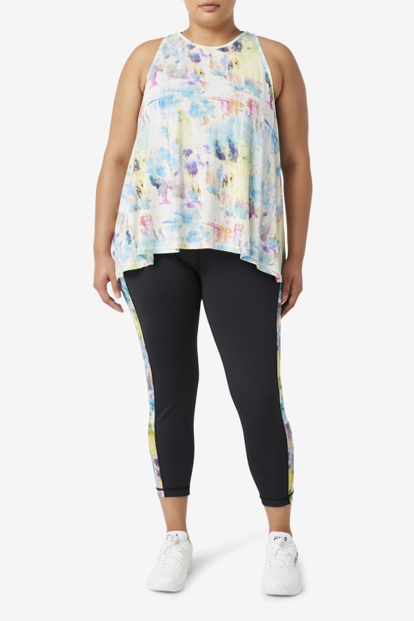 Fila Outlets Tie Dye Fi-Lux Open Back Tank Top