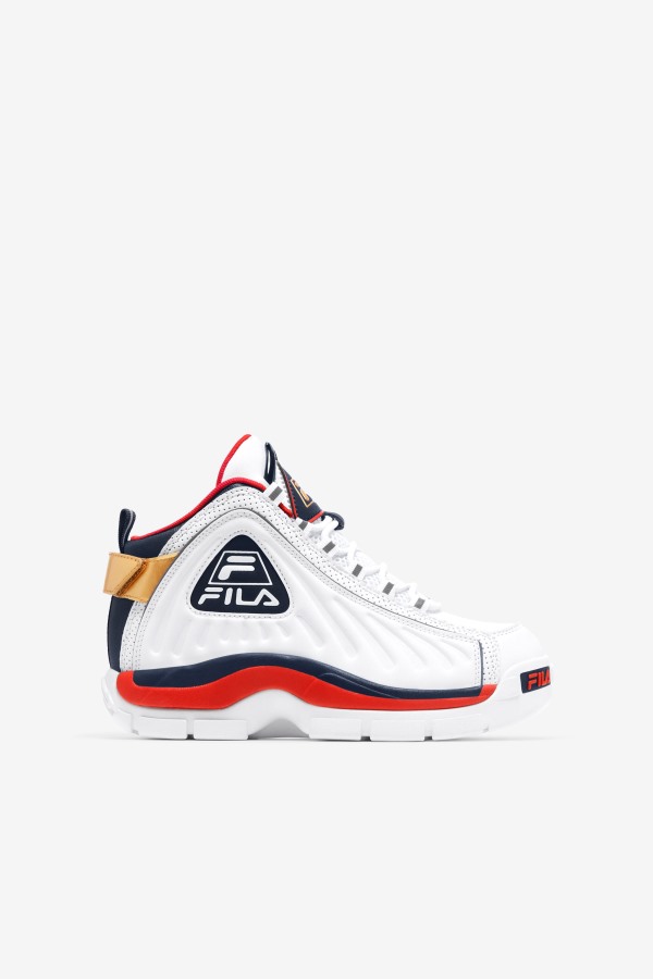 Fila Outlets Big Kids' Grant Hill 2 Game Break White/Blues/Red