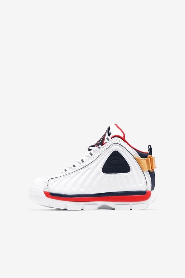 Fila Outlets Big Kids\' Grant Hill 2 Game Break White/Blues/Red