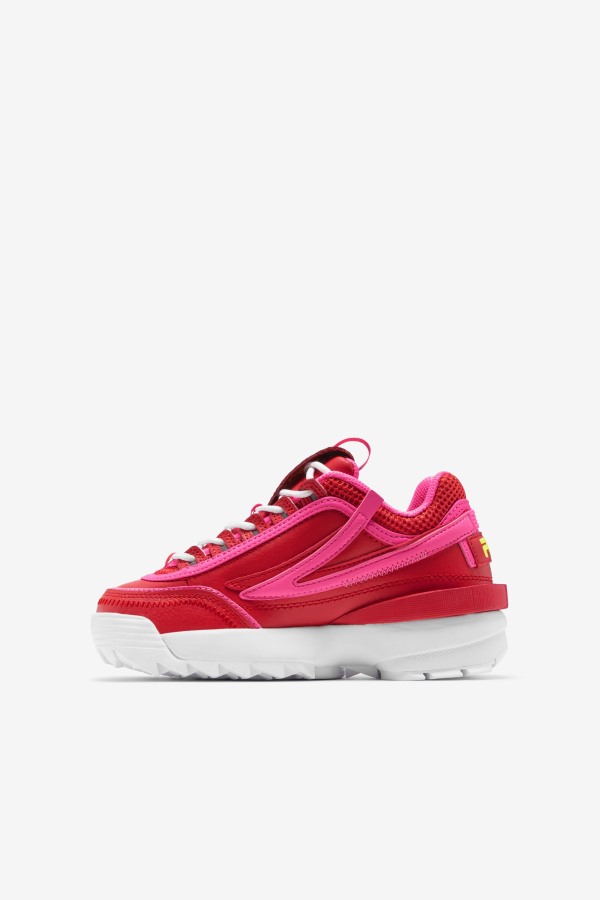 Red/Pink/Yellow Fila Outlets Big Kids\' Disruptor 2 Exp