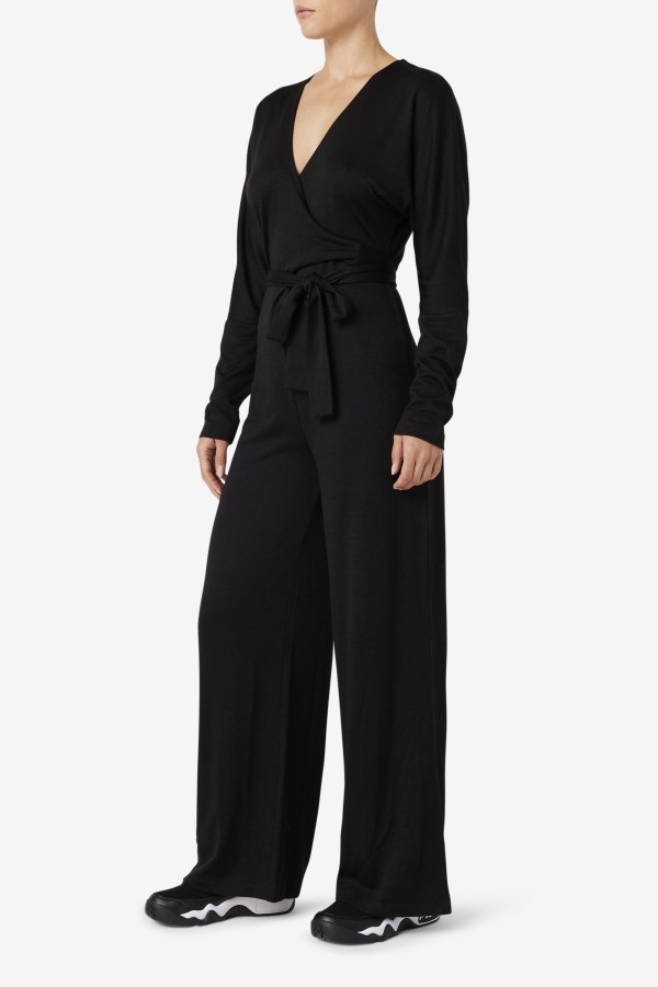 Black Everleigh Jumpsuit Fila Outlets