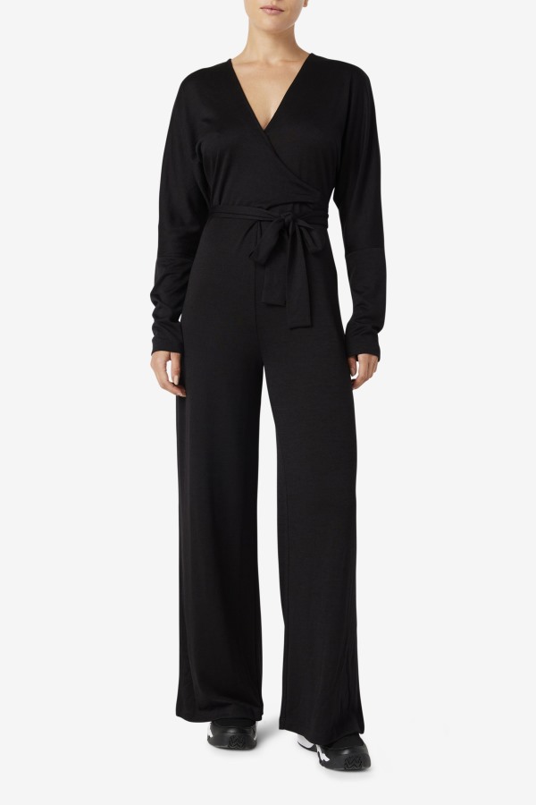 Black Everleigh Jumpsuit Fila Outlets
