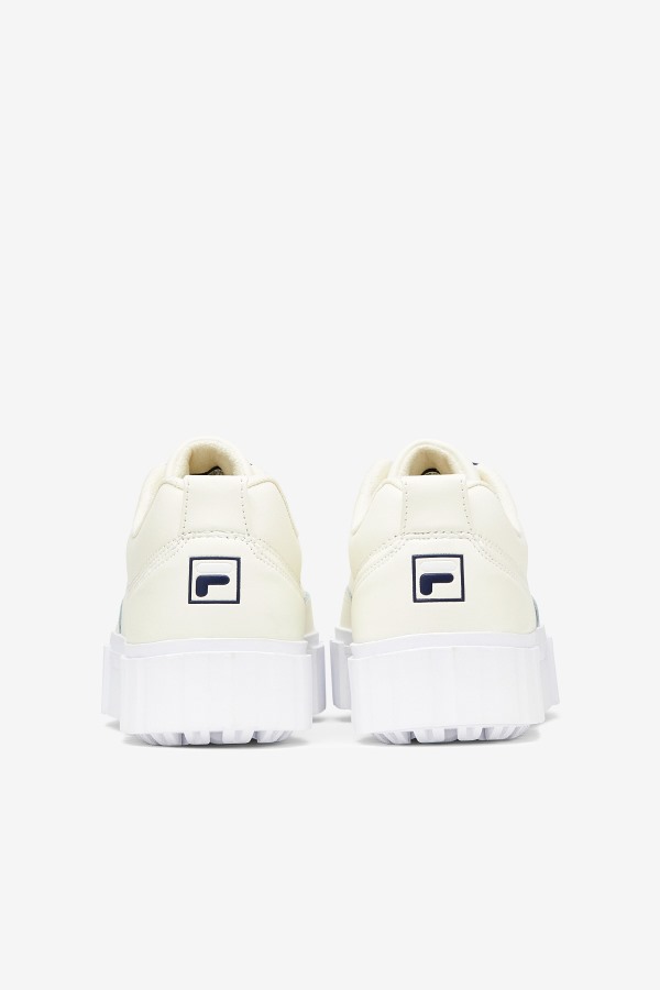 Fila Outlets Women\'s Sandblast Low Satin Lace White/Navy/White