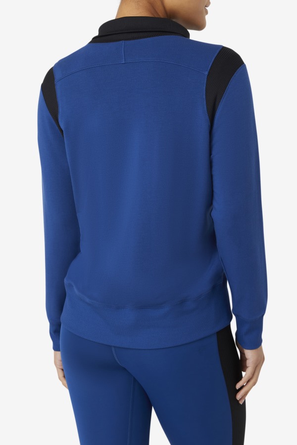 Navy Peony Fila Outlets Fi-Lux Half Zip
