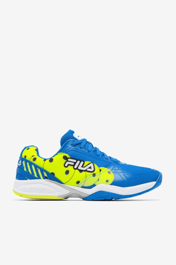 Fila Outlets Men's Volley Zone Blue/White/Yellow