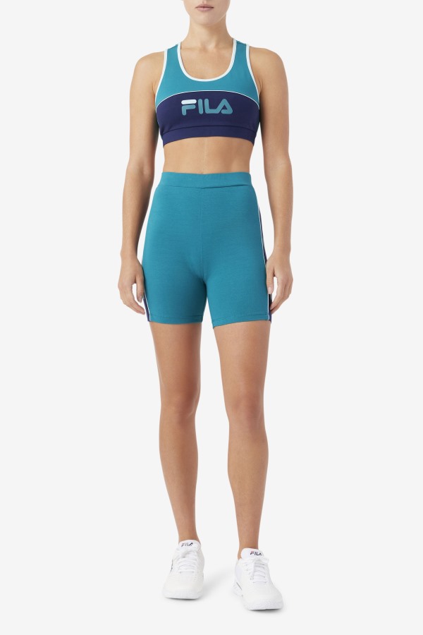 Fila Outlets Deep Lake/Navy/Iced Aqua Davina Bike Short