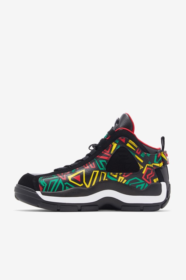 Fila Outlets Black/Jelly Bean/Lemon Men\'s Grant Hill 2