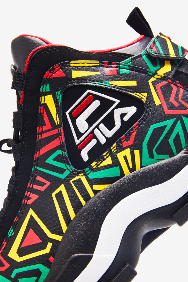 Fila Outlets Black/Jelly Bean/Lemon Men\'s Grant Hill 2