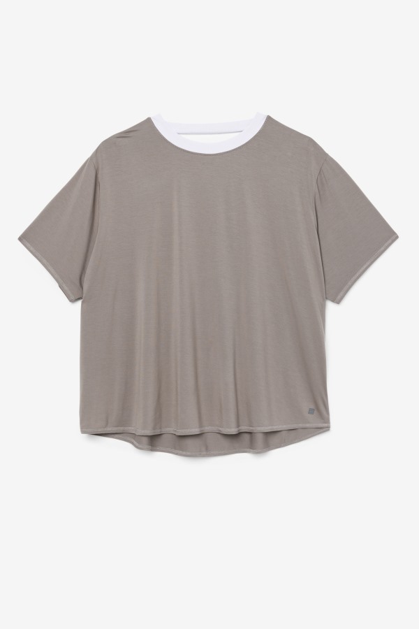 Fi-Lux Short Sleeve Top Fila Outlets Gargoyle/Lavender Blue