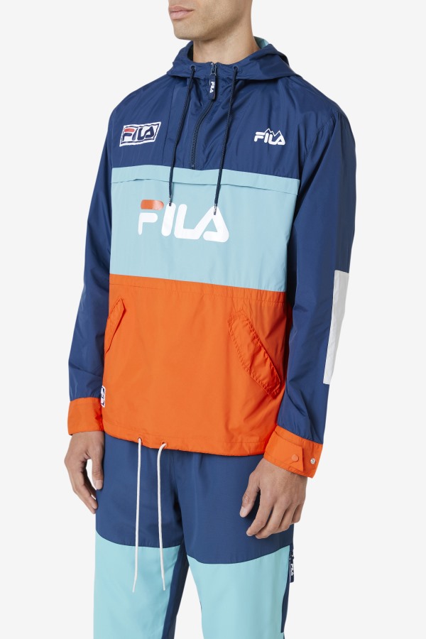 Navy/Bayou/Cherry Tomato Tharu Windjacket Fila Outlets
