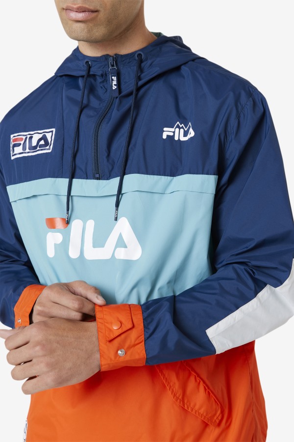 Navy/Bayou/Cherry Tomato Tharu Windjacket Fila Outlets
