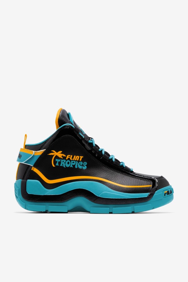 Men's Grant Hill 2 x Semi-Pro Fila Outlets Black/Teal/Zinnia