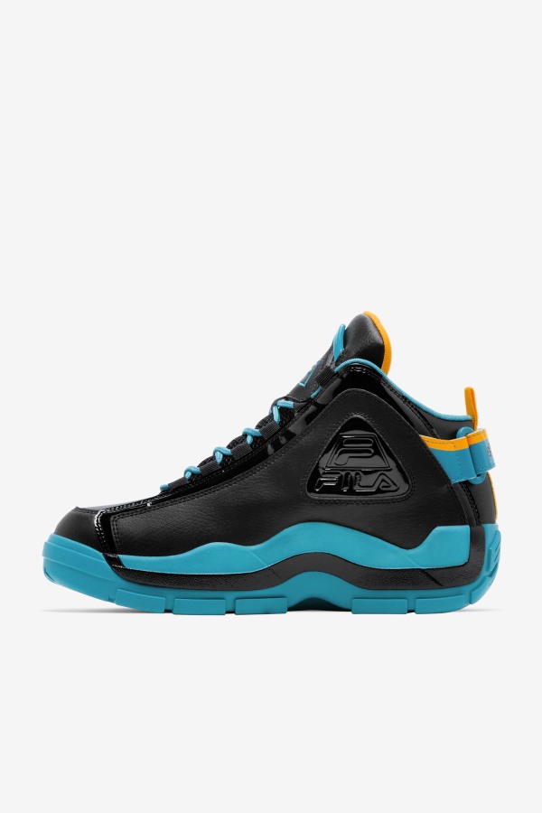 Men\'s Grant Hill 2 x Semi-Pro Fila Outlets Black/Teal/Zinnia