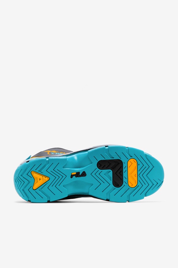 Men\'s Grant Hill 2 x Semi-Pro Fila Outlets Black/Teal/Zinnia