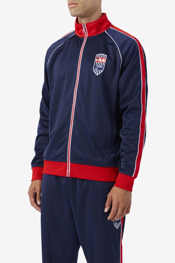 2Pac Track Jacket Navy/Red/White Fila Outlets