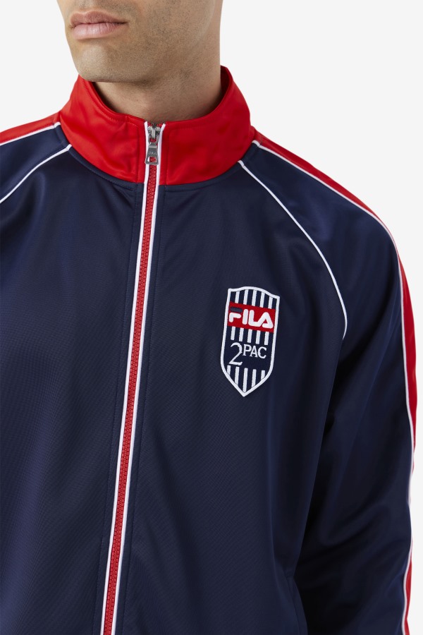 2Pac Track Jacket Navy/Red/White Fila Outlets