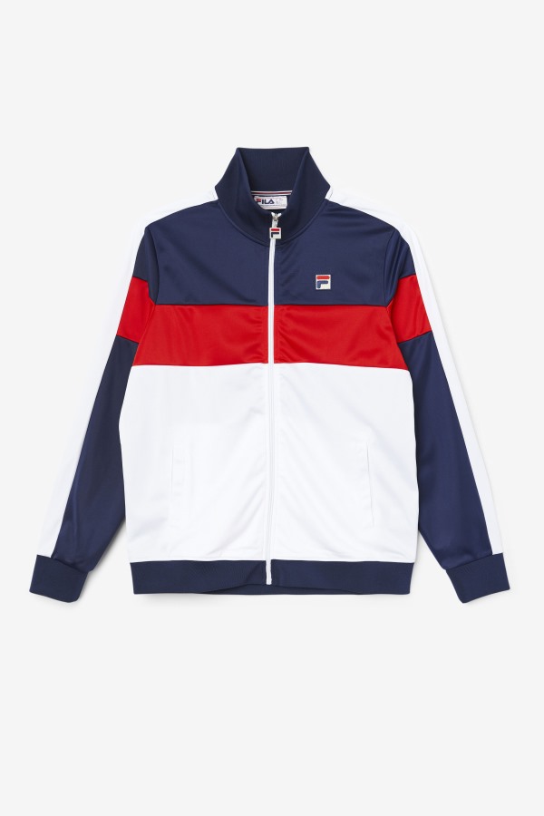 Assembly Track Jacket Navy/White/Red Fila Outlets