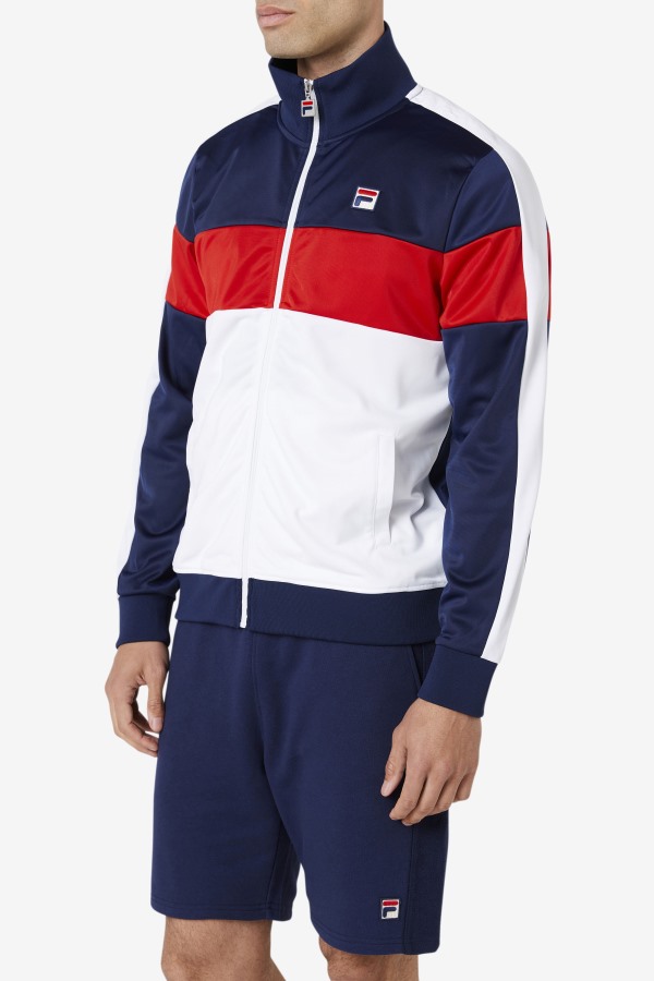 Assembly Track Jacket Navy/White/Red Fila Outlets