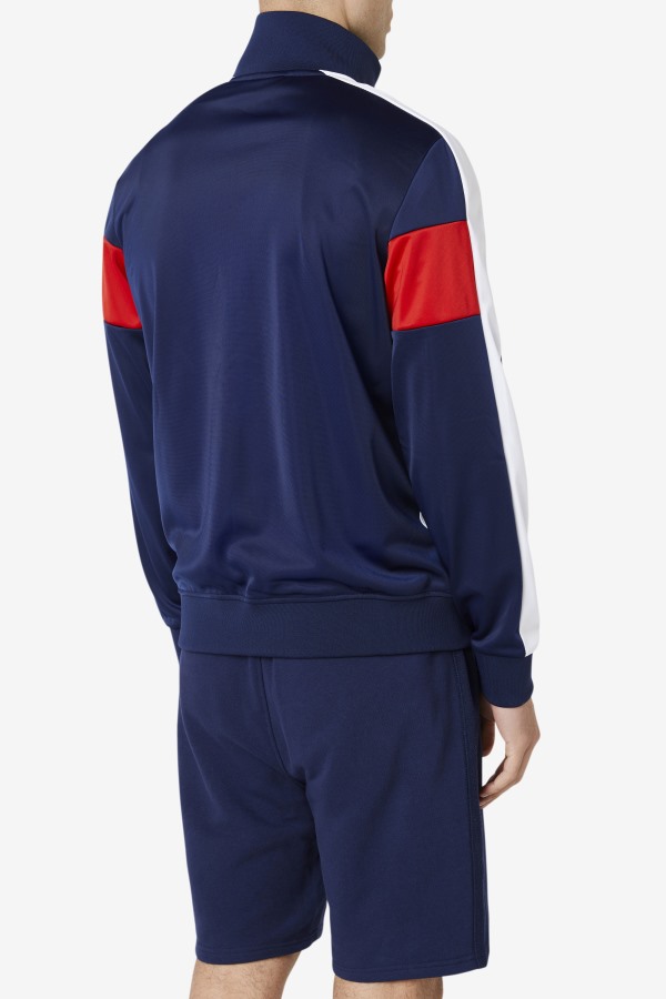 Assembly Track Jacket Navy/White/Red Fila Outlets