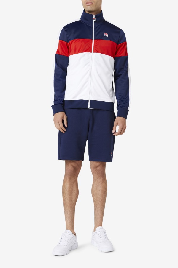 Assembly Track Jacket Navy/White/Red Fila Outlets