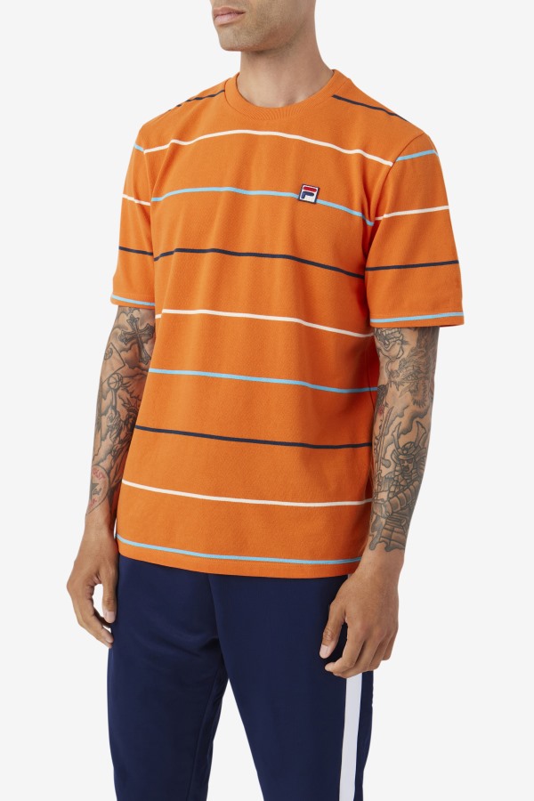 Fila Outlets Thiago Crew Orange/Teal/Egret