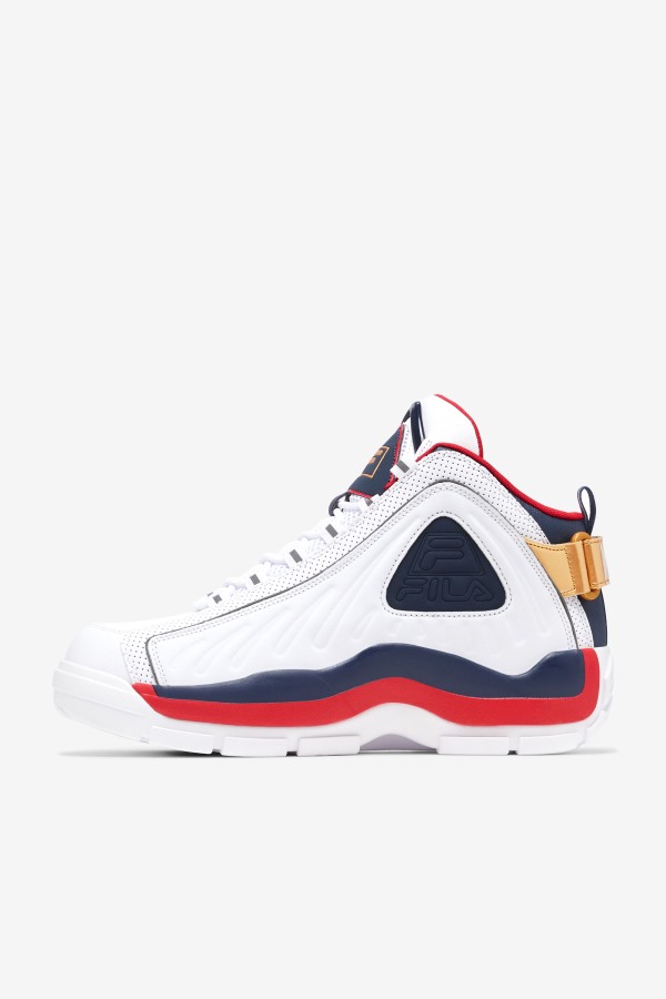 Men\'s Grant Hill 2 Game Break White/Blues/Red Fila Outlets