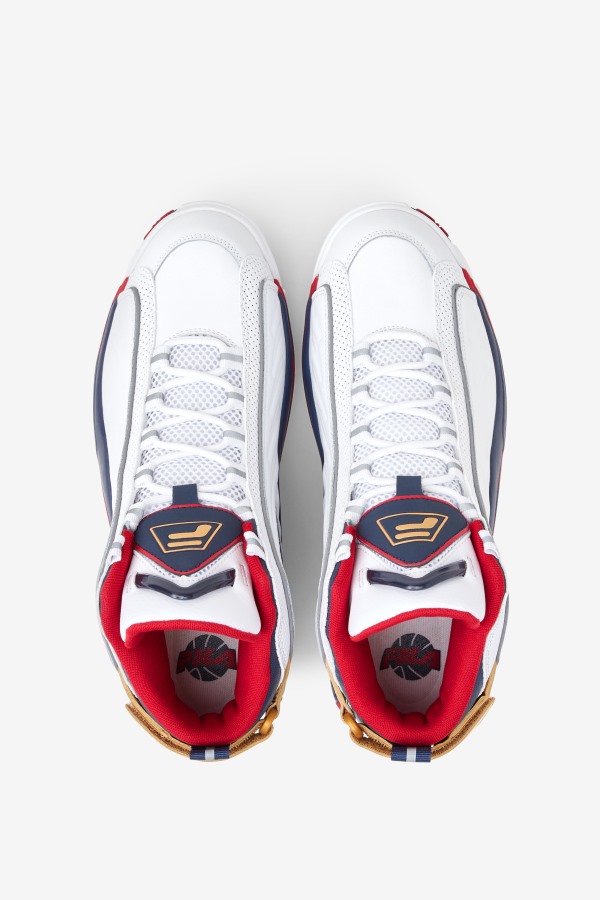 Men\'s Grant Hill 2 Game Break White/Blues/Red Fila Outlets