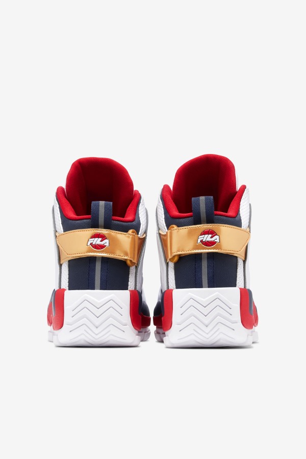 Men\'s Grant Hill 2 Game Break White/Blues/Red Fila Outlets