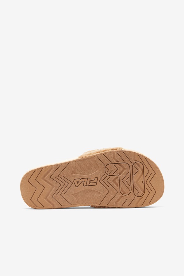 Fila Outlets Beige/Navy/Red Women\'s Fuzzy Drifter