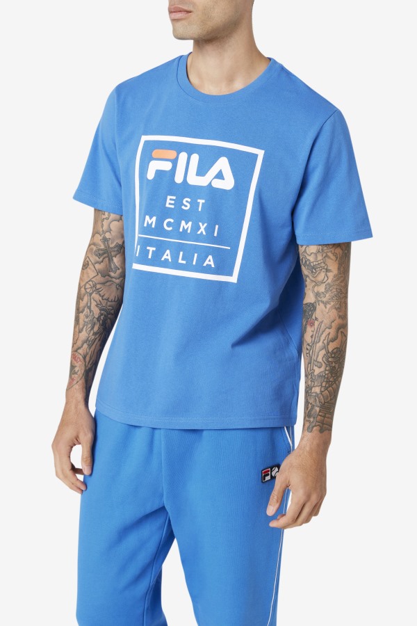 Strong Blue Fila Outlets Tenez Tee