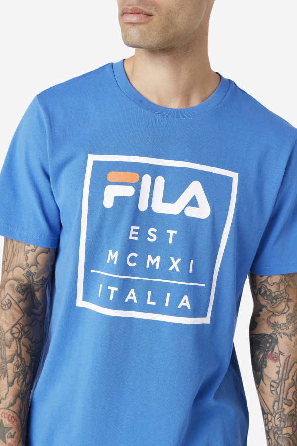 Strong Blue Fila Outlets Tenez Tee