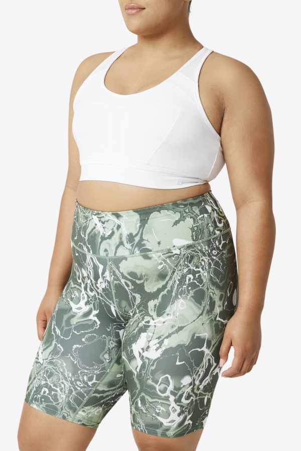 Fila Outlets White Uplift Racerback Sports Bra