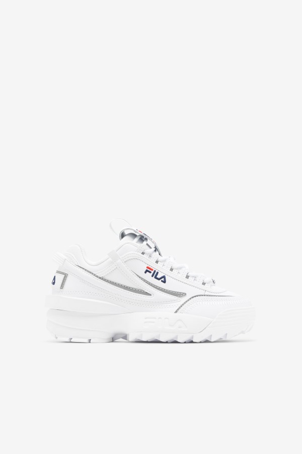 Big Kids' Disruptor 2 EXP White/Navy/Red Fila Outlets