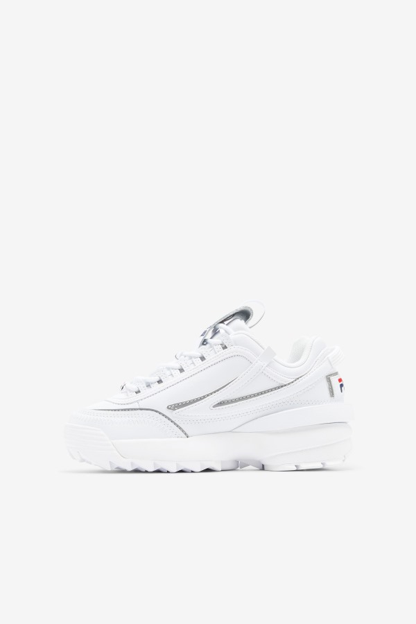 Big Kids\' Disruptor 2 EXP White/Navy/Red Fila Outlets