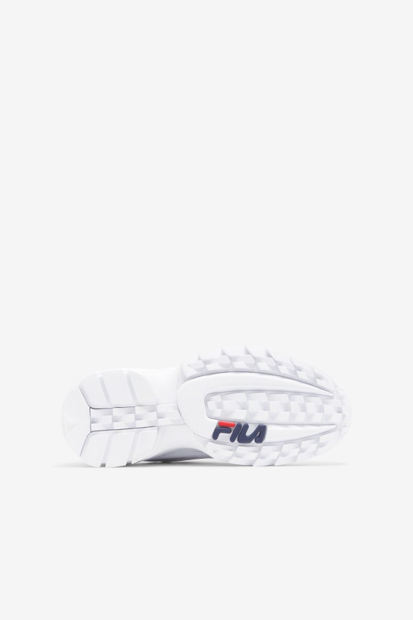 Big Kids\' Disruptor 2 EXP White/Navy/Red Fila Outlets