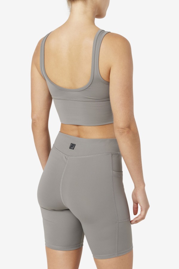 Brushed Nickel Fila Outlets Kora Bra Top