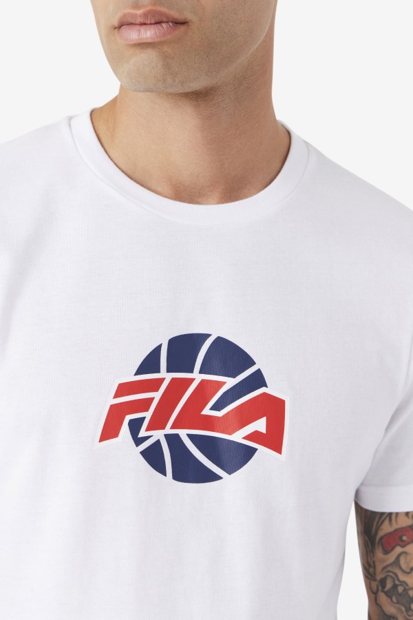 White/Navy/Red Nomi Tee Fila Outlets