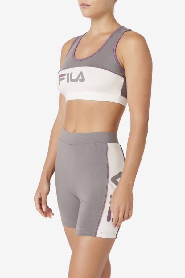 Brushed Nickel Fila Outlets Kairi Bra Top