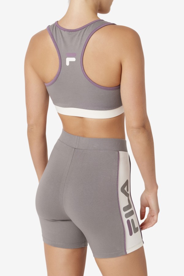 Brushed Nickel Fila Outlets Kairi Bra Top