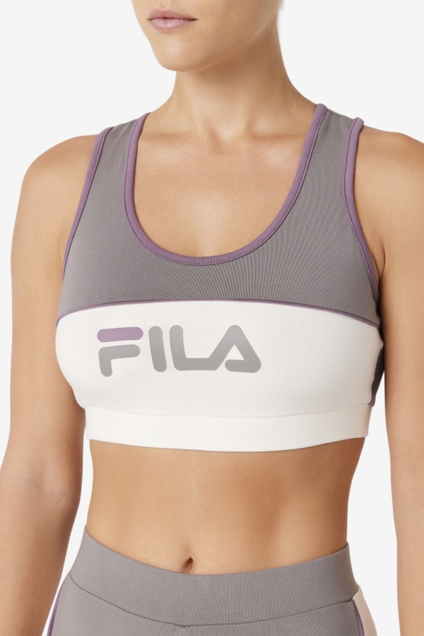 Brushed Nickel Fila Outlets Kairi Bra Top