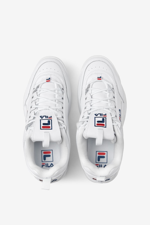 Fila Outlets White/Navy/Red Men\'s Disruptor 2 Premium