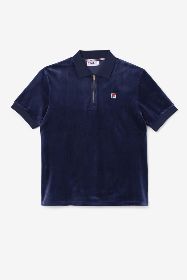 Fila Outlets Fil A Navy Devon Velour Polo