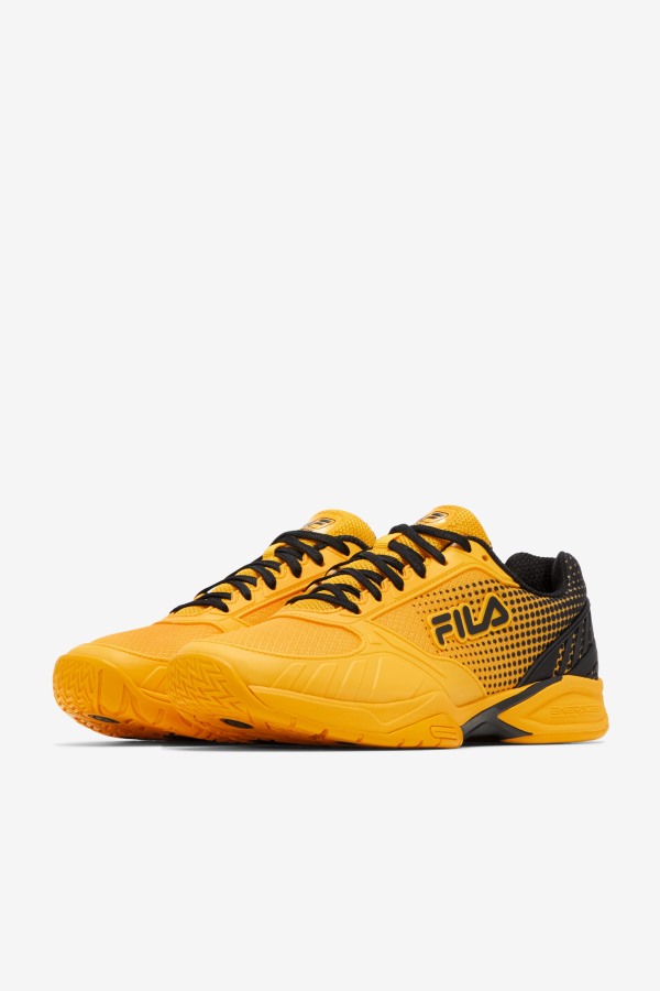 Citrus/Black Fila Outlets Men\'s Volley Zone