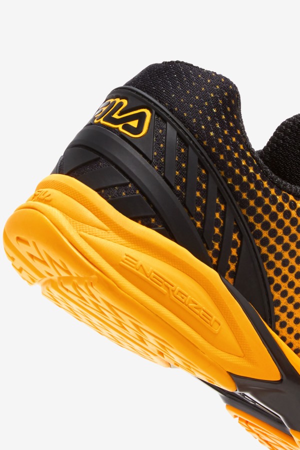 Citrus/Black Fila Outlets Men\'s Volley Zone