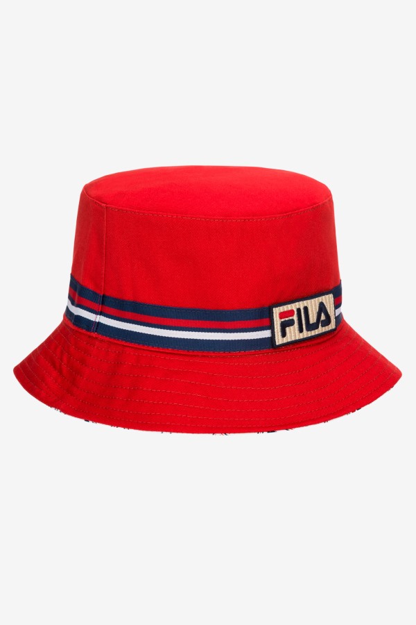 Fila Outlets reversible bucket hat Red