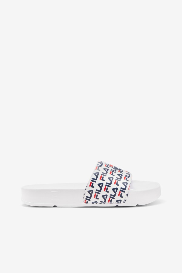 White/Navy/Red Fila Outlets Women's drifter mood 2