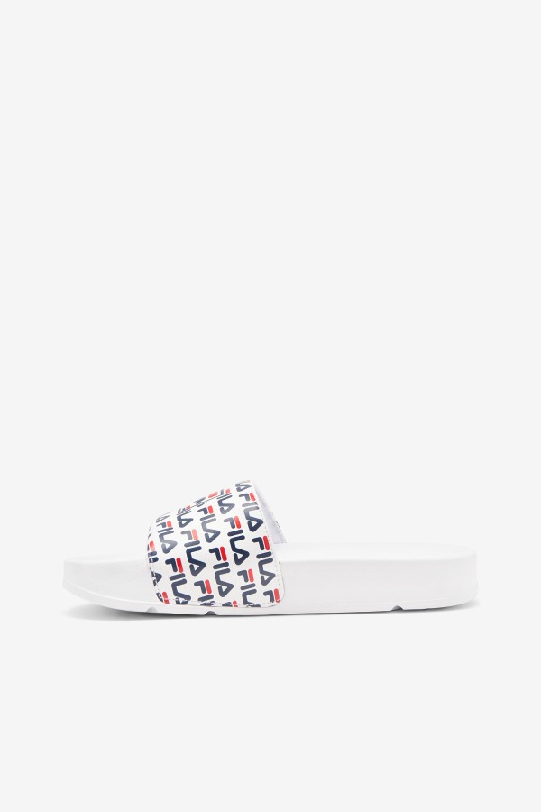 White/Navy/Red Fila Outlets Women\'s drifter mood 2